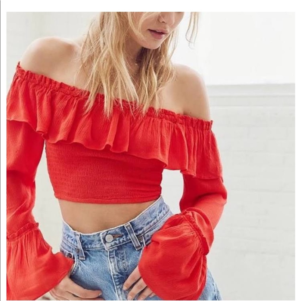 Urban Outfitters Kimchi Blue Bell Sleeve Top